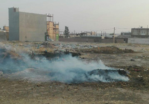 زباله&zwnj;ها در شهرک نادی آتش زده می&zwnj;شوند + تصاویر