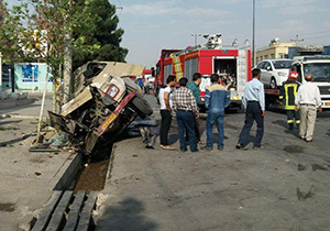 سه تصادف کمتر از یک ساعت