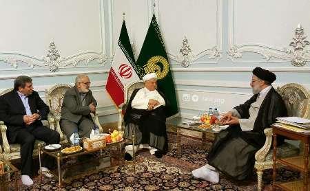دیداررئیس مجمع تشخیص مصلحت نظام با تولیت آستان قدس رضوی