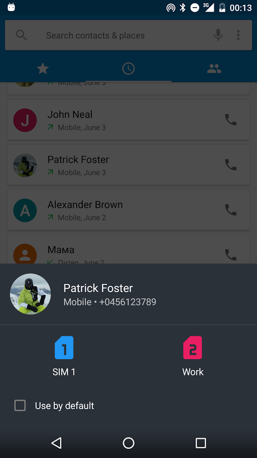 برنامه مدیریت گوشی های دو سیم کارت Dual SIM Selector