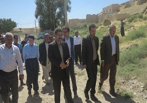 بازدید فرماندار بوکان از راه روستایی قرمیش و کانی قلعه