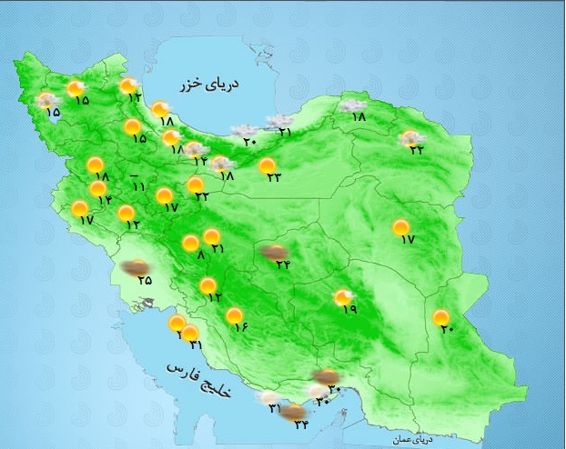 سواحل مرکزی وشرقی خزر کماکان توفانی+ جدول