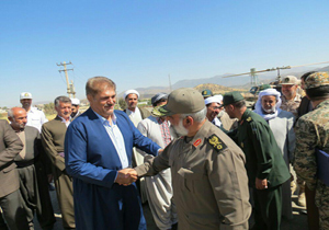 سفر سردار نقدی به مریوان +  تصاویر