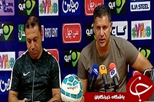 کنفرانس خبری بازی نفت تهران _ صنعت نفت آبادان + فیلم