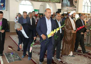 تجدید میثاق مسئولان و مدیران با آرمان های شهدا