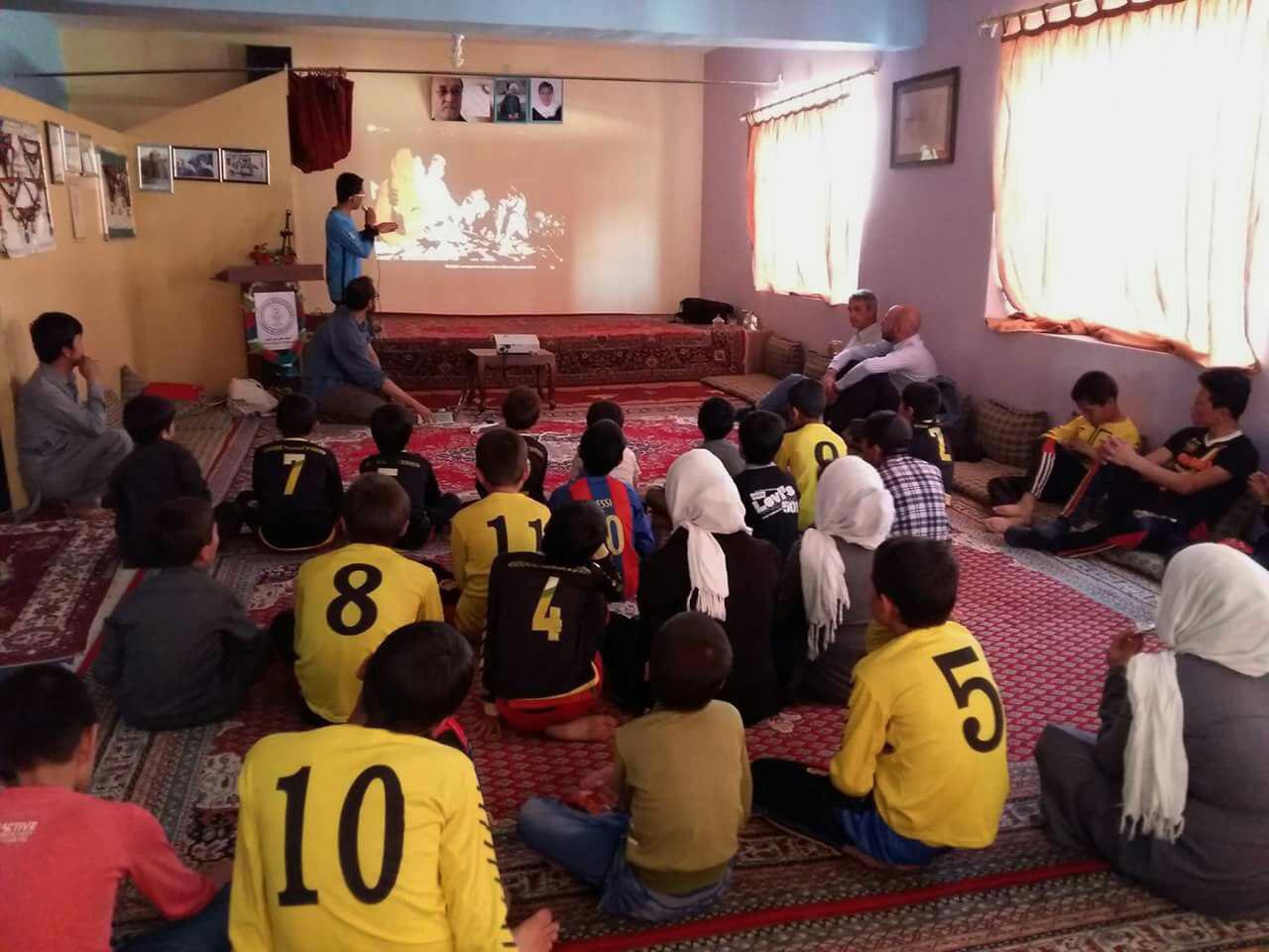 نمایش اثر انیمیشنی نقاش فرانسوی برای کودکان بامیانی