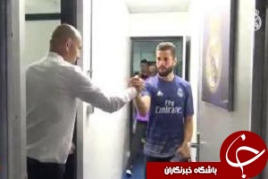 رفاقت تحسين برانگيز زيدان و شاگردانش + فیلم