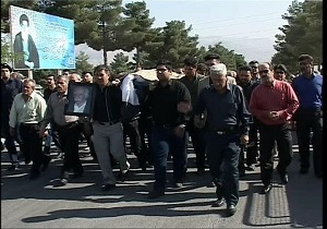پیکر استاد مسعود زنگنه در کرمانشاه تشییع و به خاک سپرده شد