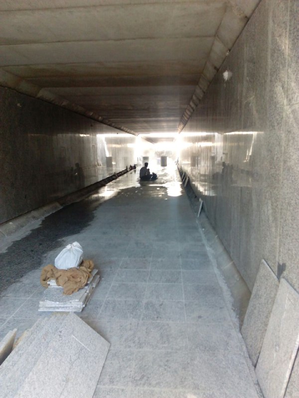 پيشرفت 70درصدی ساخت زير گذر ورودي ايستگاه راه آهن مشهد