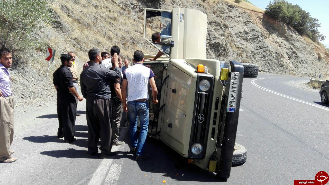 واژگونی هولناک تویوتادر جاده! +تصاویر