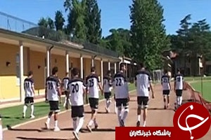 آخرین وضعیت ملی پوشان فوتبال در  اردوی ایتالیا +فیلم