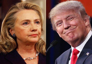 نگرانی شدید دموکرات‌ها از کاهش فاصله کلینتون و ترامپ در نظرسنجی‌های انتخاباتی
