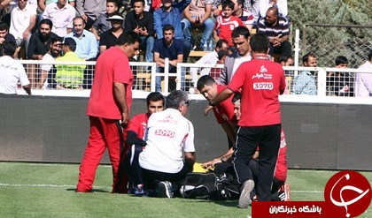 فیلم پرتاب شی به سمت دروازه بان پرسپولیس