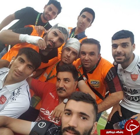 عکس یادگاری پرسپولیسی&zwnj;ها با سرشکسته&zwnj;ها
