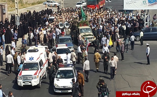 تشییع پیکر مطهر سه شهید سرافراز