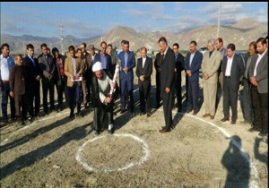 کلنگ زنی مدرسه 6 کلاسه در روستای تازه کند