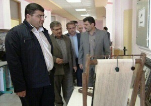 بازدید روح الله حضرت پوراز کارگاه مهارت آموزی منطقه انزل