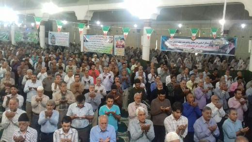 برگزاری نماز عید قربان در شهرستان گنبدکاووس