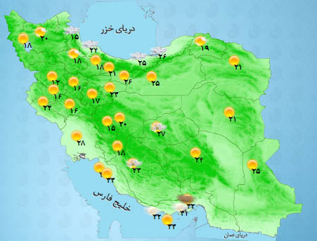 بارش باران در سواحل دریای خزر شدت می گیرد