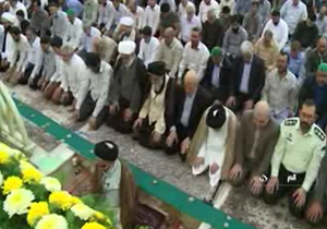 اقامه نماز عيد سعید قربان در حرم حضرت معصومه(س) + فیلم