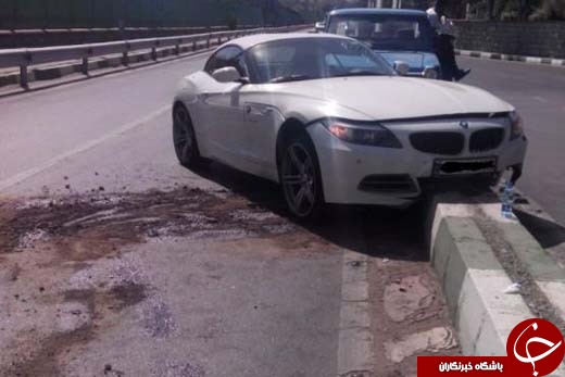دختر جوان با BMW چند صد میلیونی چه کرد؟! +تصاویر