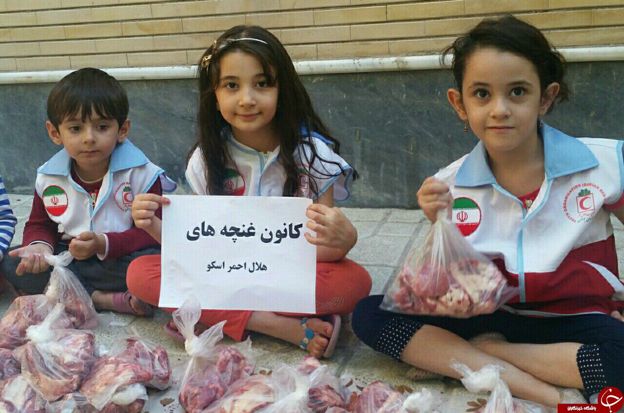 حرکت خداپسندانه غنچه&zwnj;های هلال احمر اسکو + تصاویر