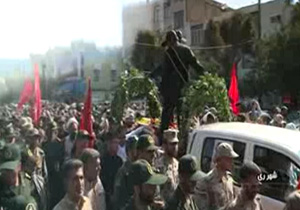 تشییع پیکر سردار شهید حاج احمد غلامی + فیلم
