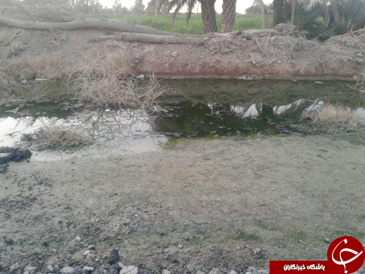 تشکیل دریاچه در کنار خیابان + تصاویر