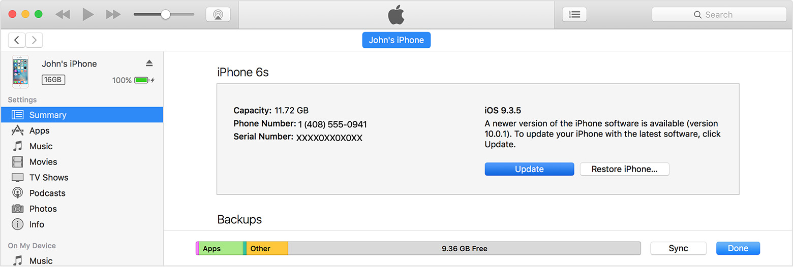 دستگاه خود را حتما با iTunse به 10 iOS ارتقا دهید