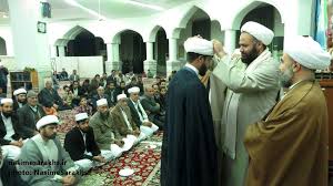 عمامه گذاری طلاب همدان در عید غدیر