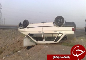 6نفر مجروح بر اثر واژگونی پراید