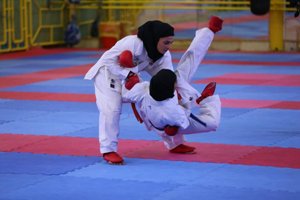 برگزاری مسابقات کاراته آزاد بانوان خراسان جنوبی