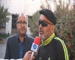 ورود دوچرخه سوار جانباز جنگ تحمیلی به اراک