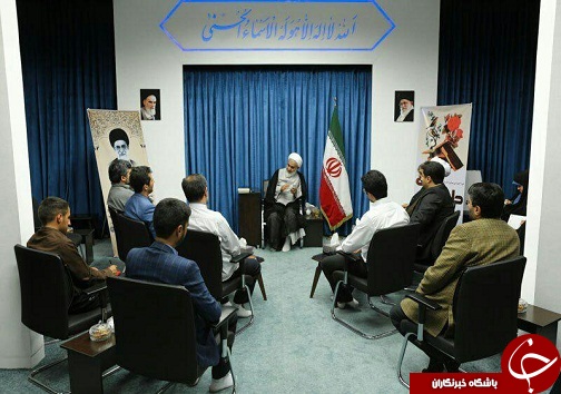 دیدار اعضای بسیج رسانه با امام جمعه
