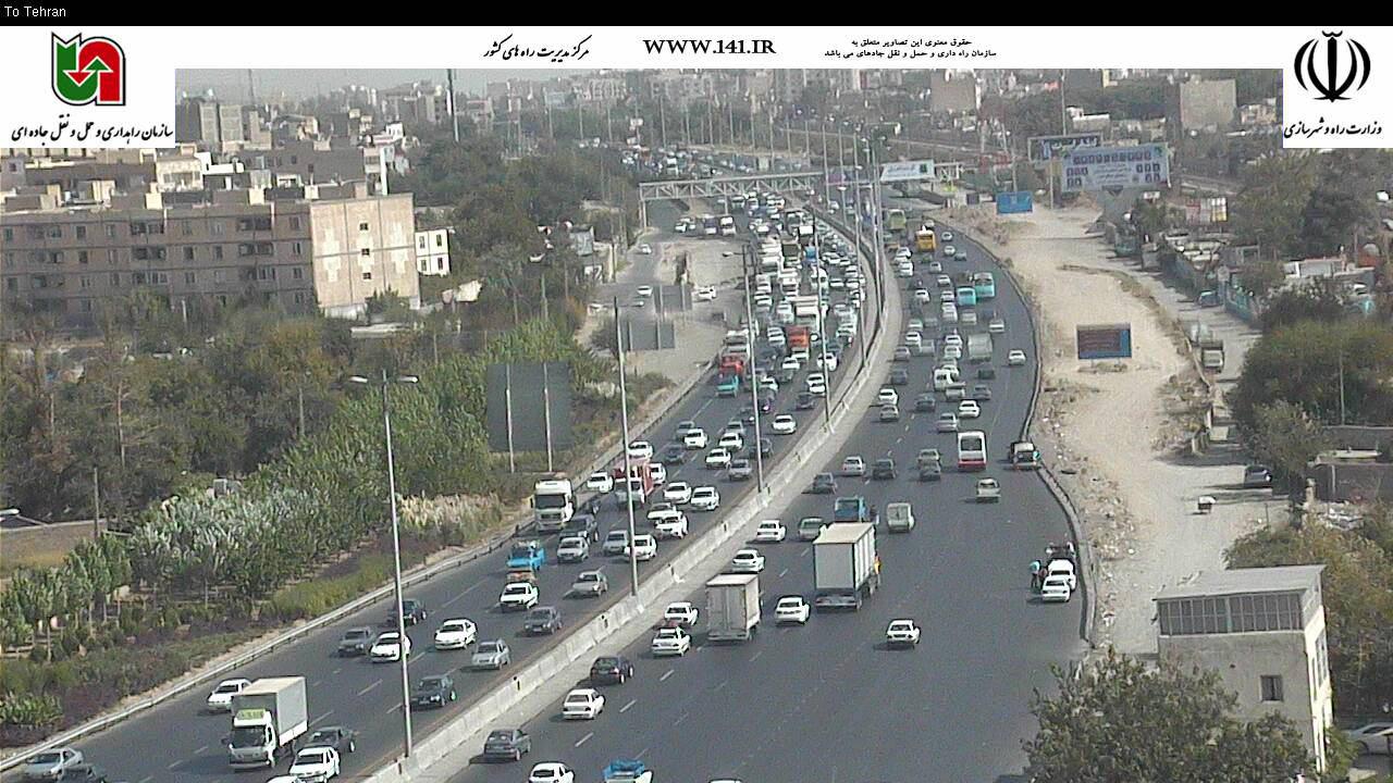 ترافیک سنگین در محور کرج-قزوین/آسمانی صاف در تمامی جاده&zwnj;های کشور