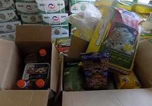 توزیع سبد غذایی در بین مادران باردار روستایی