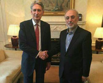 دیدار وزیر خزانه&zwnj;داری انگلیس با علی اکبر صالحی