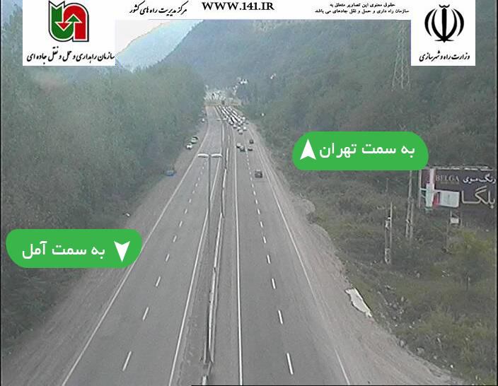 ترافیک سنگین در محور آمل - تهران/ بارش باران در استان گلستان+تصاویر