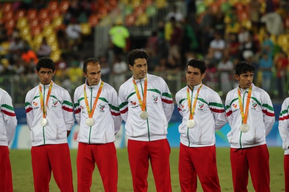 تیم فوتبال هفت نفره ایران نایب قهرمان پارالمپیک شد+تصاویر