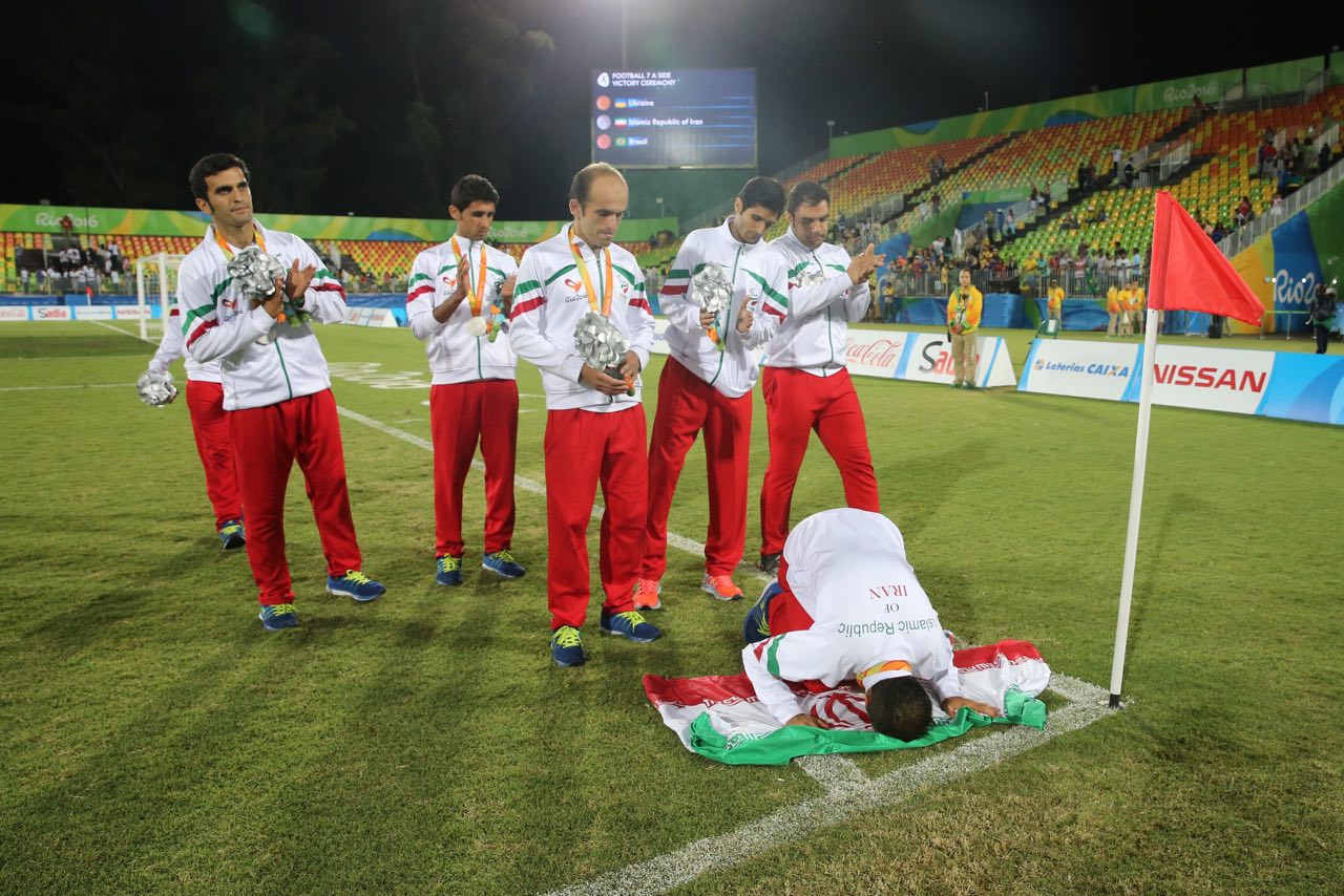 تیم فوتبال هفت نفره ایران نایب قهرمان پارالمپیک شد+تصاویر