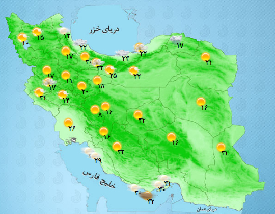 احتمال بروز پدیده گردو خاک در تهران