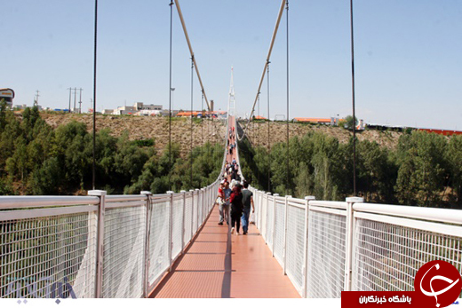 عکس/ مرتفع ترین پل معلق خاورمیانه در اردبیل