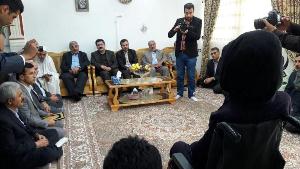 دیدار استاندار آذربایجان غربی با یک بانوی جانباز در بوکان
