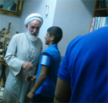 دیدار کشتی‌گیر نوجوان استان با آیت الله سلیمانی