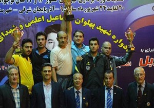 تیم اردبیل قهرمان مسابقات وزنه برداری نوجوانان کشور شد