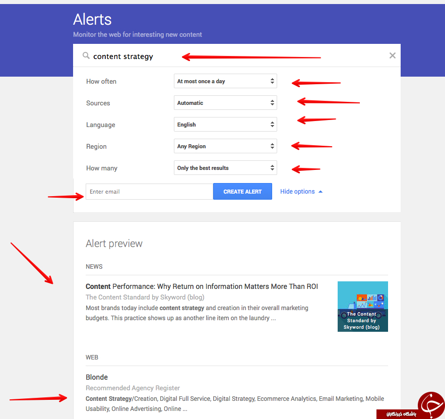 آیا Google Alerts  را می شناسید؟