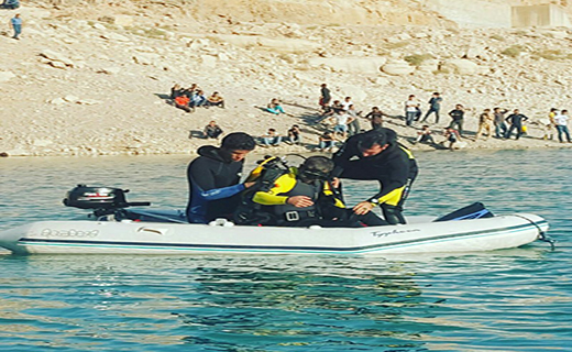 غرق شدن یک جوان در سد درودزن + تصویر