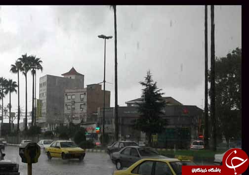 آبگرفتگی معابر اکنون در بابل + تصاویر