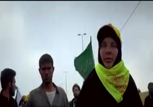 بانوی هلندی در پیاده روی اربعین + فیلم
