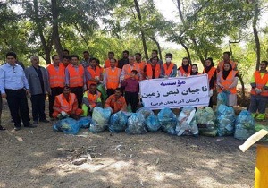 حضور فرماندار ارومیه در ابتدای صف پاک‌سازی از طبیعت